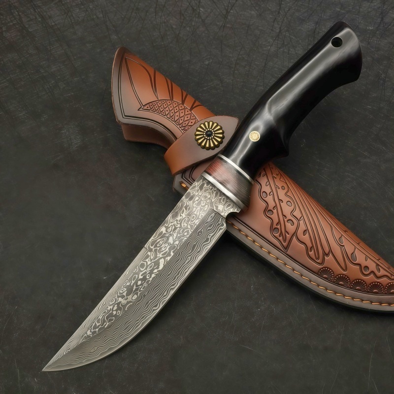 Edc Concealed Carry Knife - Damascus VG10 outdoor high hardness multifunctional