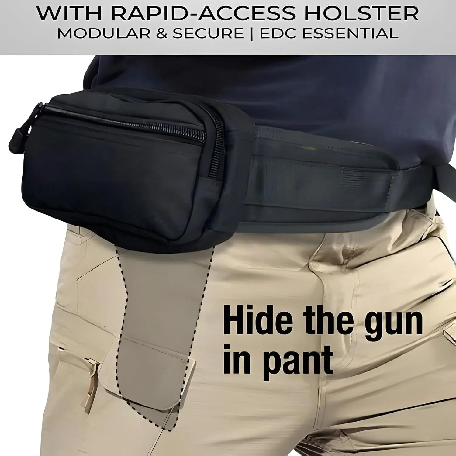Concealed Carry Fanny Pack wit - огляд і ціна Edc Carry Bag For Men