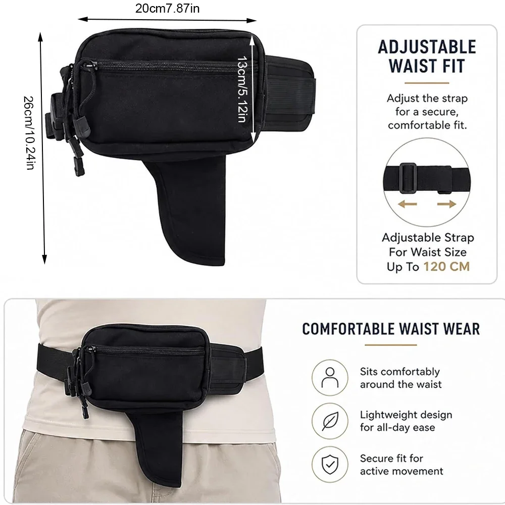 Concealed Carry Fanny Pack wit - огляд і ціна Edc Carry Bag For Men