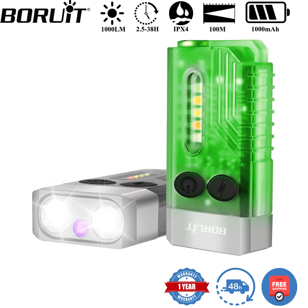 BORUiT V10 Keychain UV LED EDC - огляд і ціна Keychain Flashlight