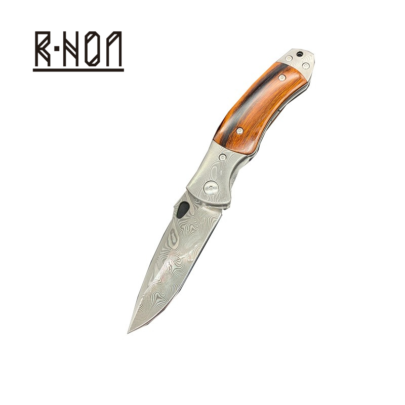 RHON 3.14inch Premium Damascus - огляд і ціна Edc Carry Pocket Knife